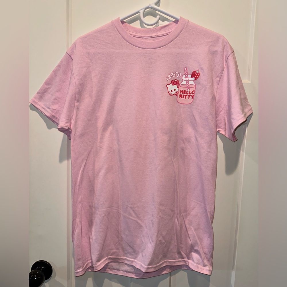 Hello Kitty Strawberry Milk TShirt - M - NWOT